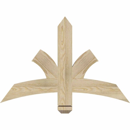 Ekena Millwork Davenport Rough Sawn Timber Gable Bracket, Douglas Fir, 36"W x 24"H x 2"D x 4"F, 16/12 Pitch GBW036X24X0204DAV00RDF